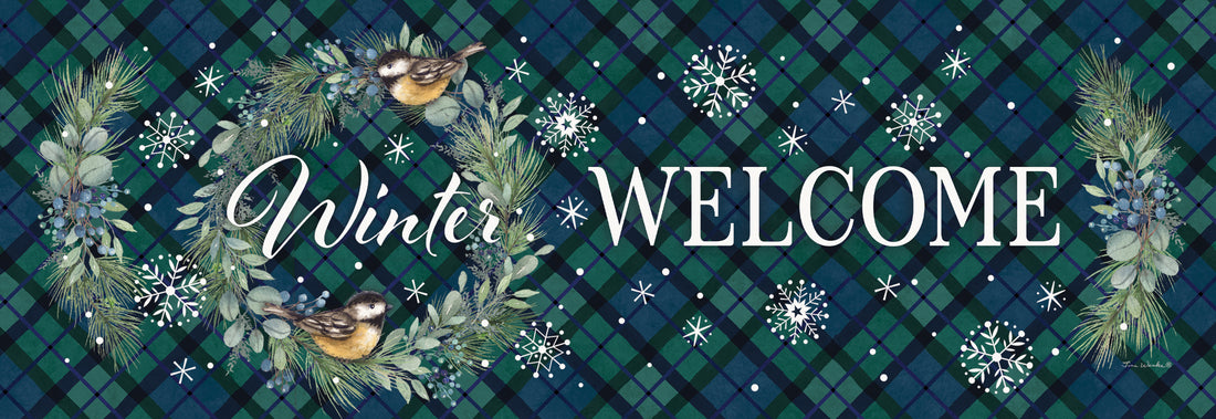 Chickadee Wreath-Signature Sign