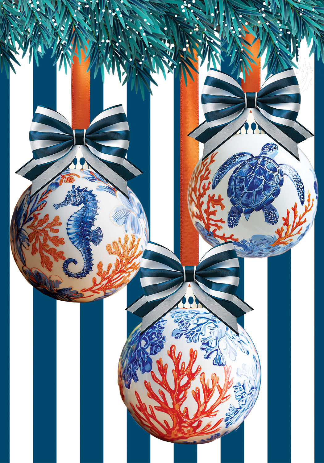 Oyster Crab Wreath-Flag
