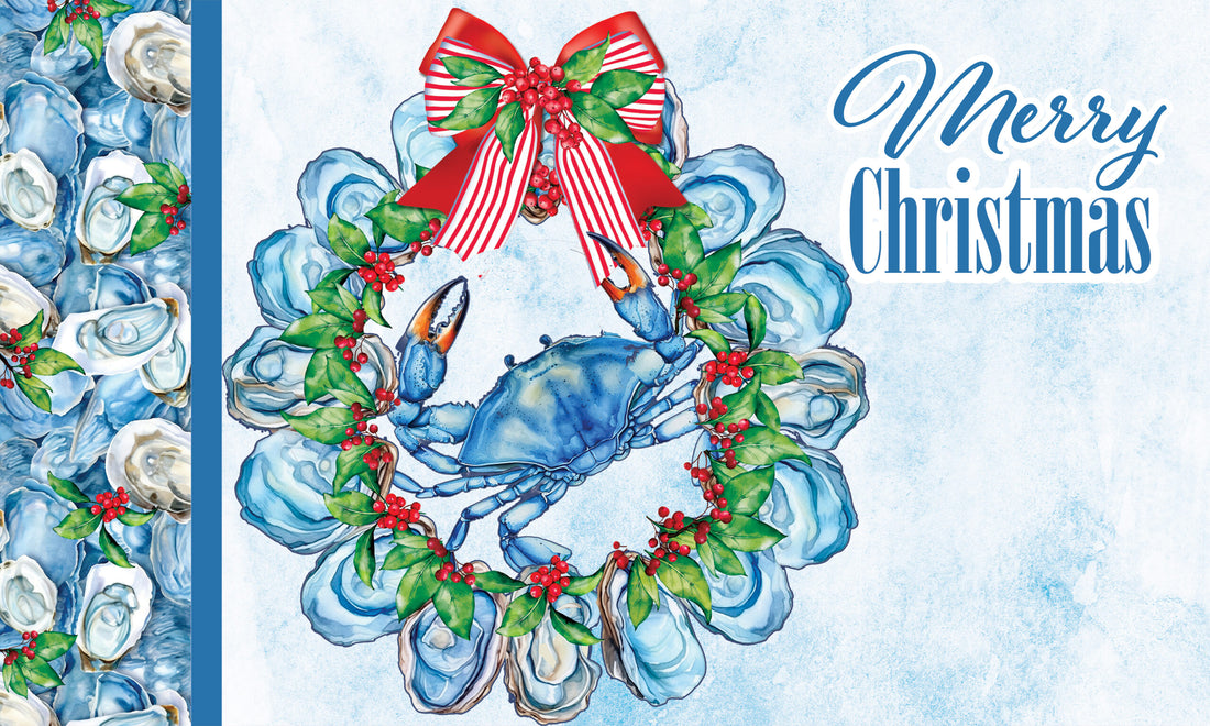 Oyster Crab Wreath- Floor Mat