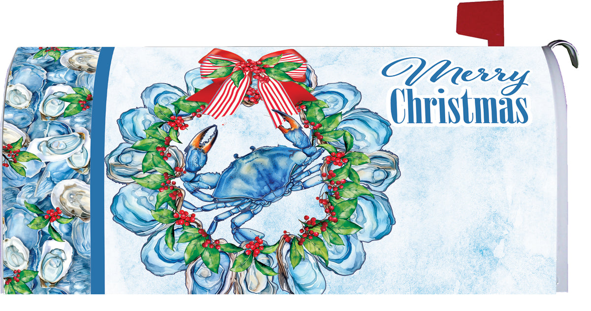Oyster Crab Wreath-Mailbox Makeover