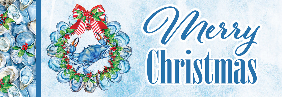 Oyster Crab Wreath-Signature Sign