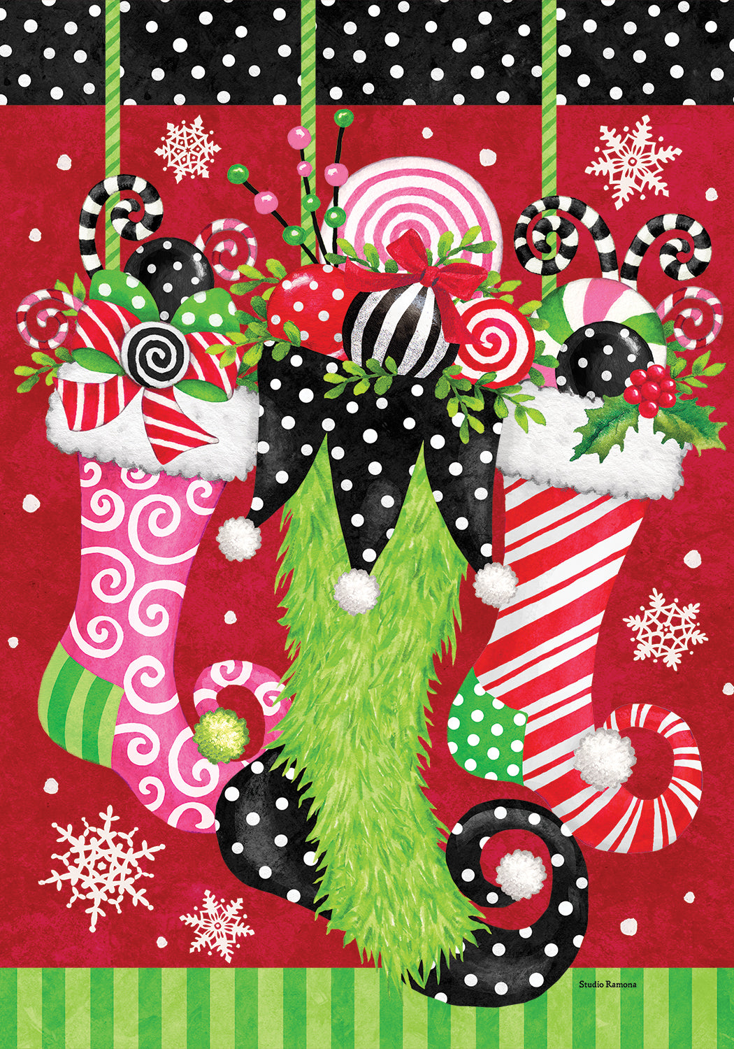 Whimsical Stocking-Flag