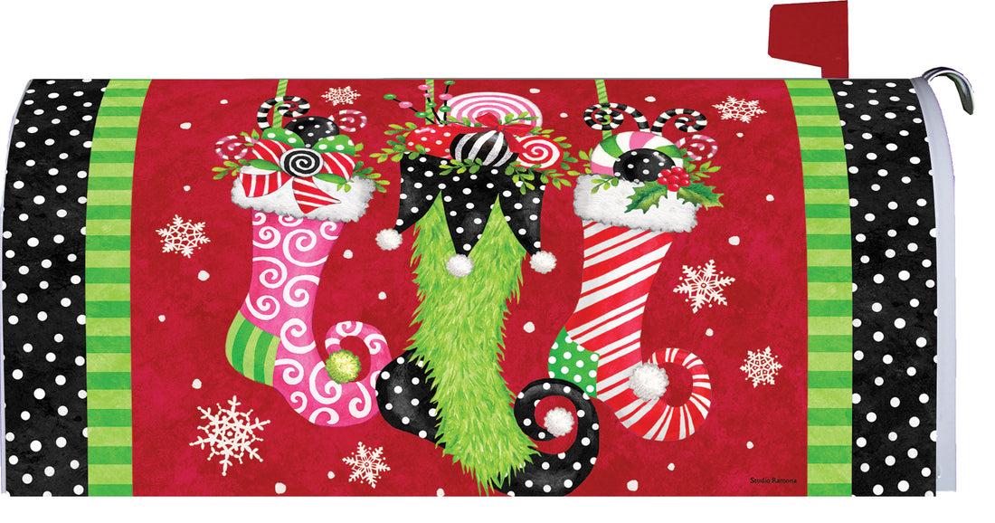 Whimsical Stockings-Mailbox Makeover
