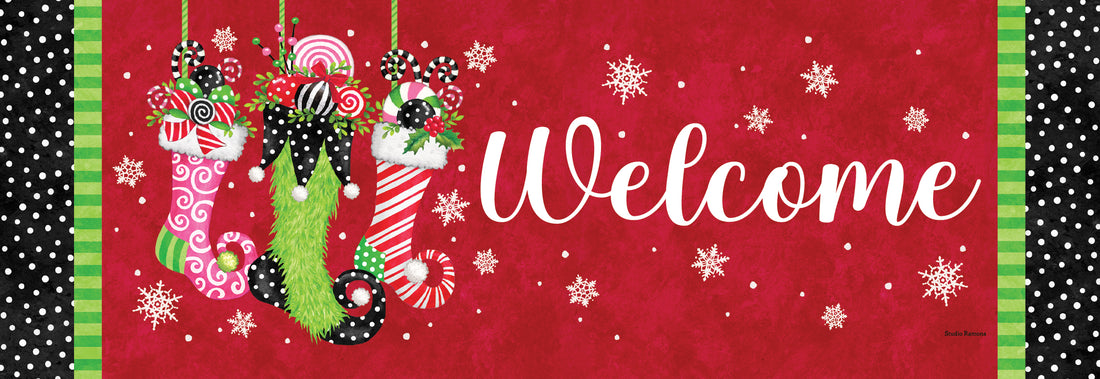 Whimsical Stocking-Signature Sign