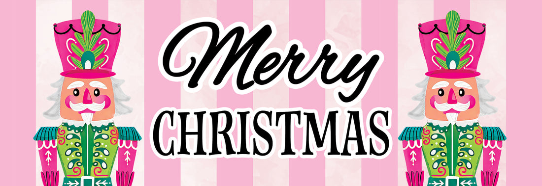 Pink-Green Nutcrackers-Signature Sign