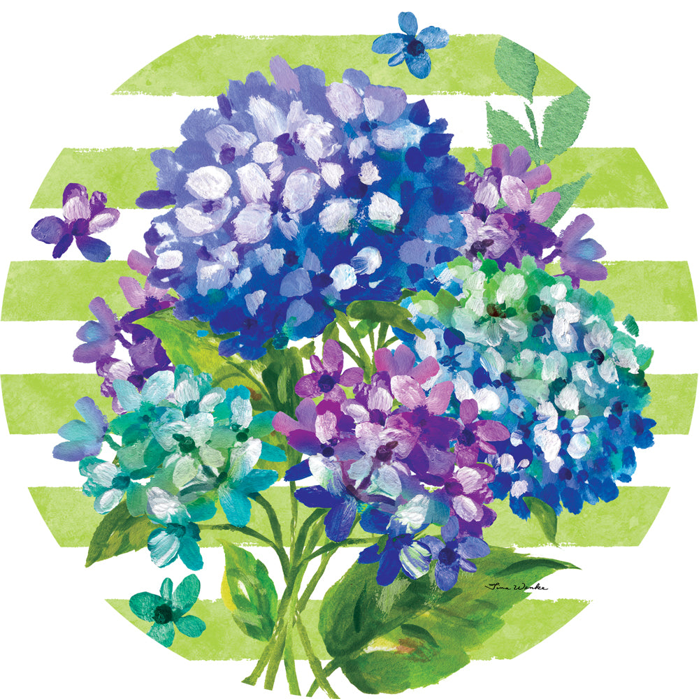 Striped Hydrangeas-Accent Magnet