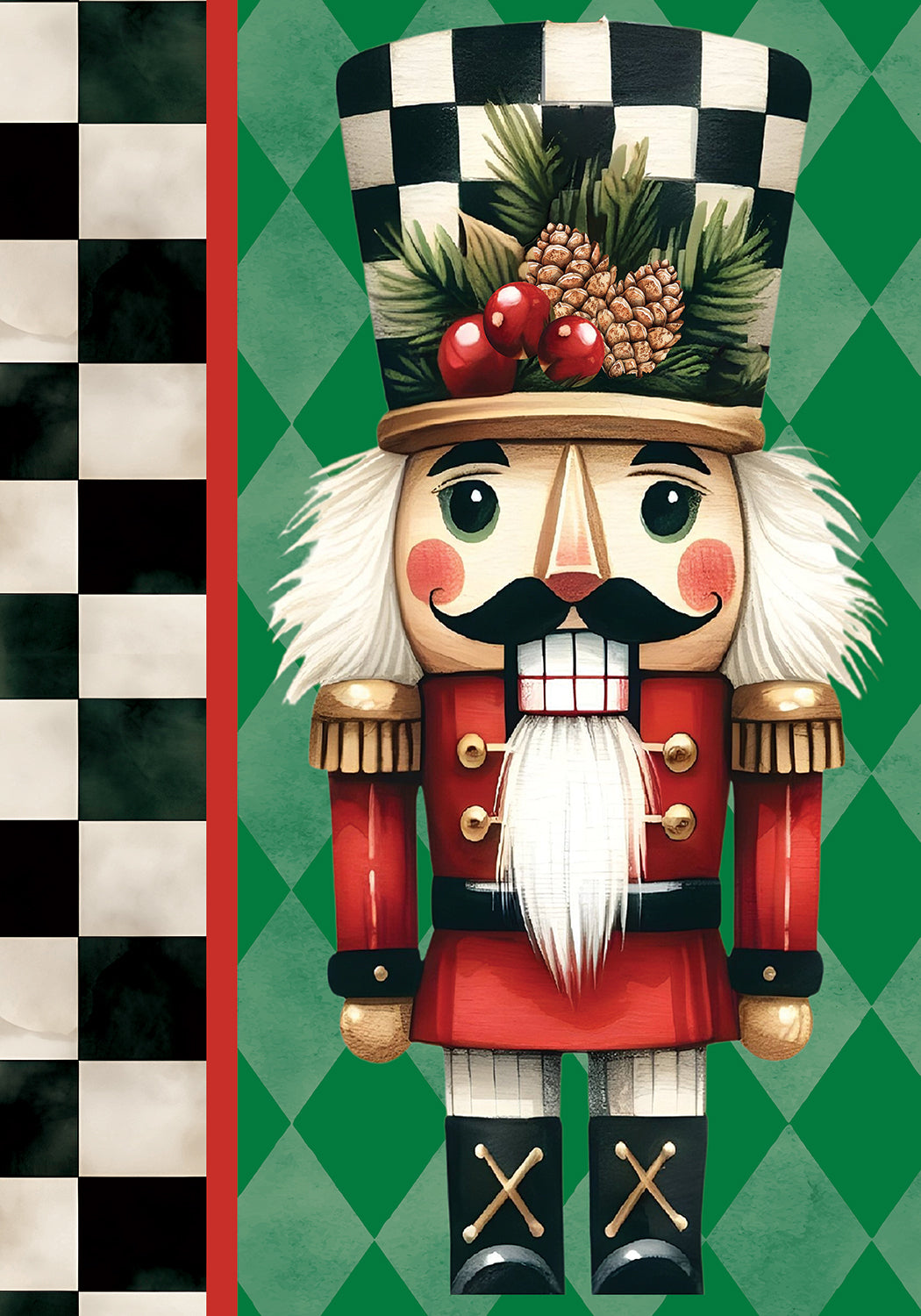 Checkered Nutcracker-Flag