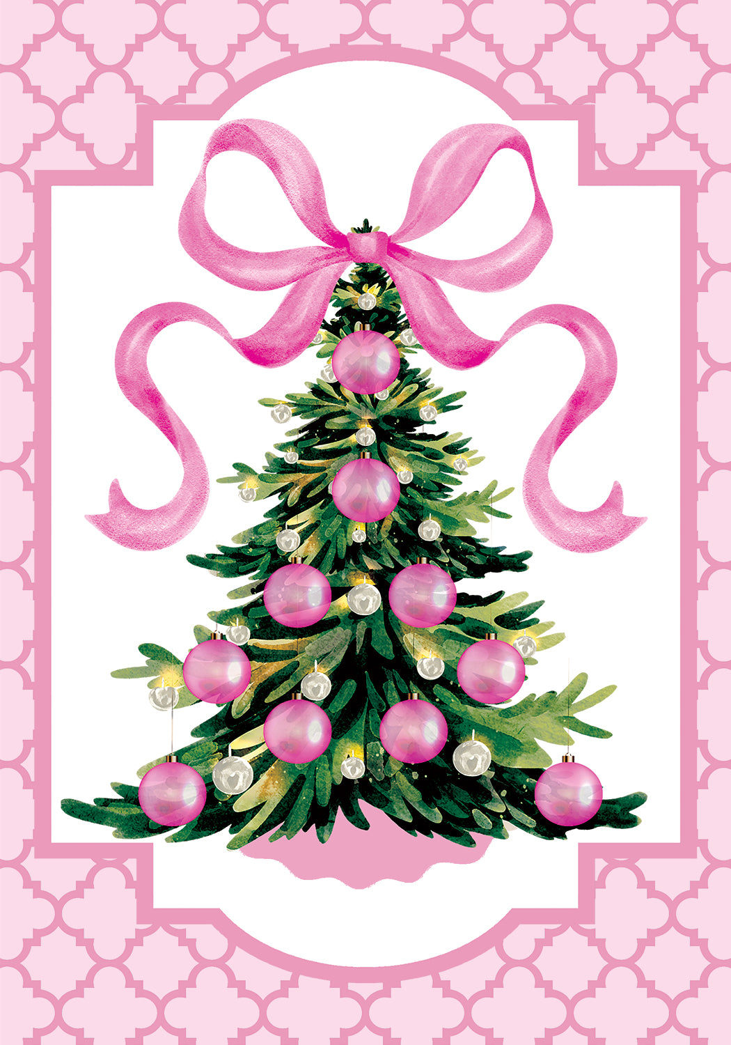 Pink Christmas Tree-Flag