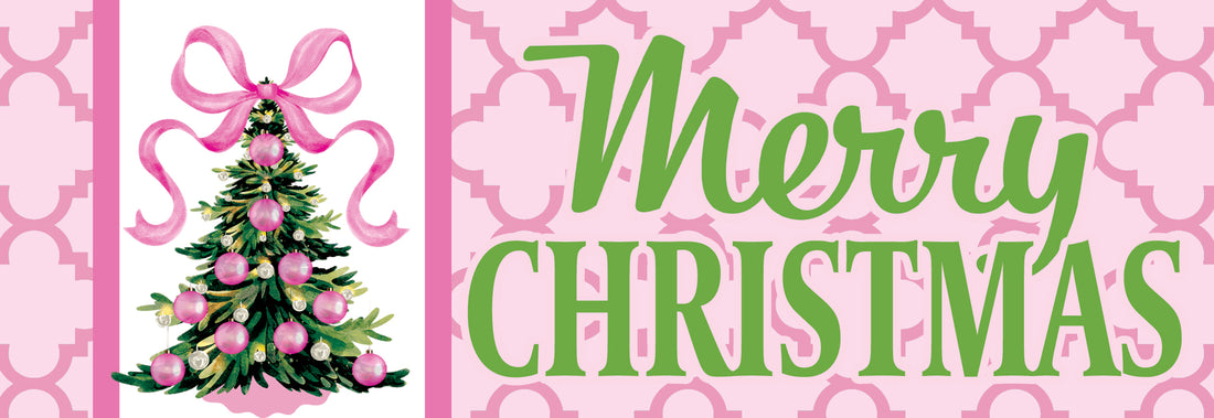 Pink Christmas Tree-Signature Sign
