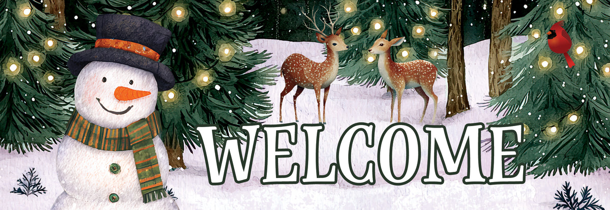 Woodsy Snowman-Signature Sign