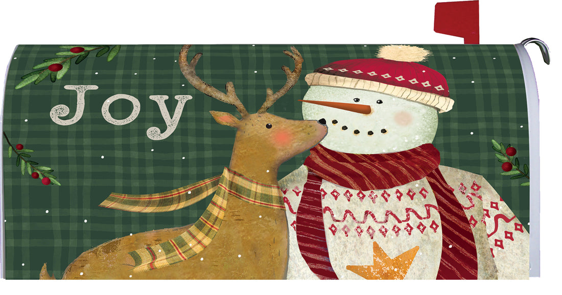 Snowman Deer-Mailbox Makeover
