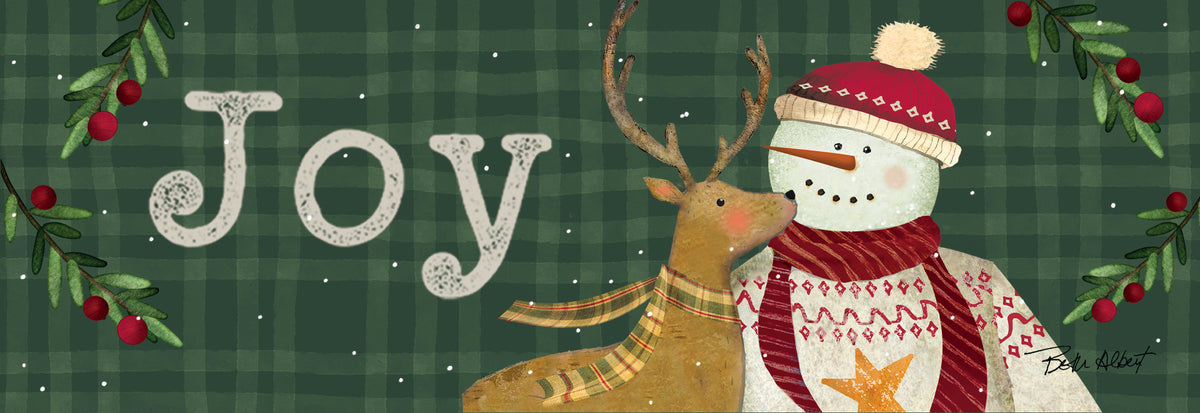 Snowman Deer-Signature Sign