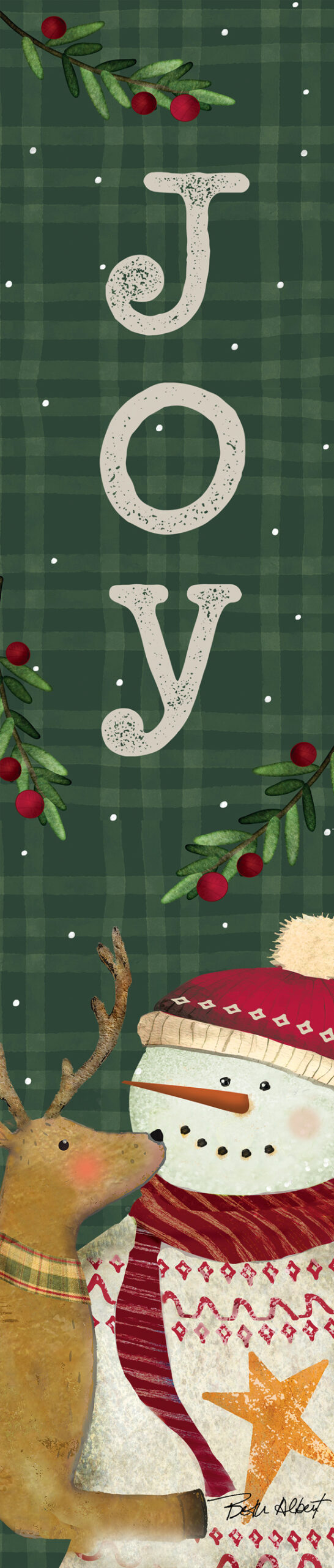 Snowman Deer-Yard Expression