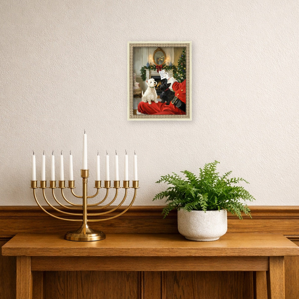 Wish List by Mary Sparrow Framed Mounted Canvas Wall Art Print