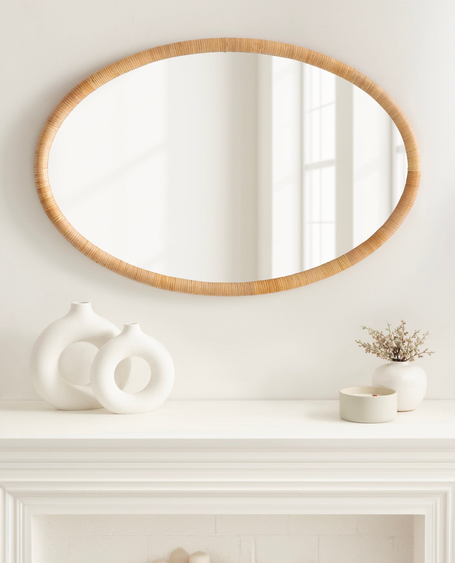 Rahfy Oval Framed Wall Mirror