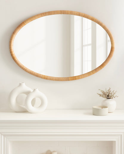Rahfy Oval Framed Wall Mirror