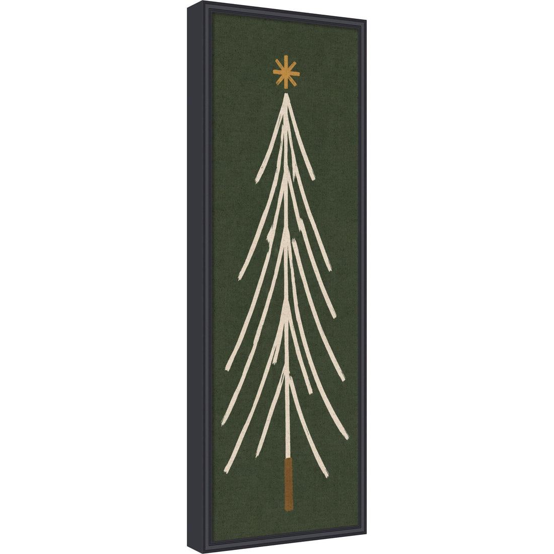 Framed Fabric Magnetic Board Minimalist Tree Panel Wall Organization