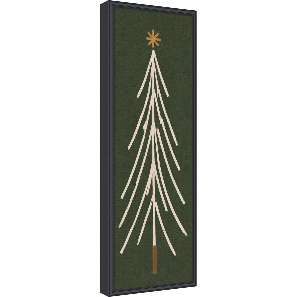 Framed Fabric Magnetic Board Minimalist Tree Panel Wall Organization
