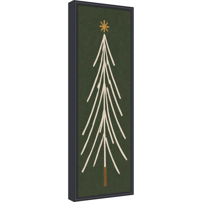 Framed Fabric Magnetic Board Minimalist Tree Panel Wall Organization