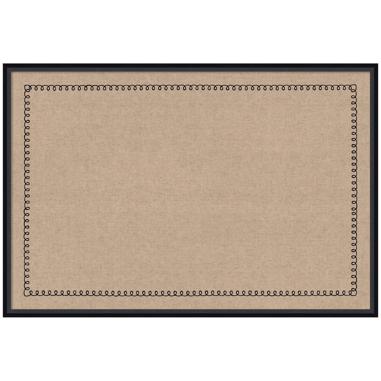Pinboard Black Scallop Print