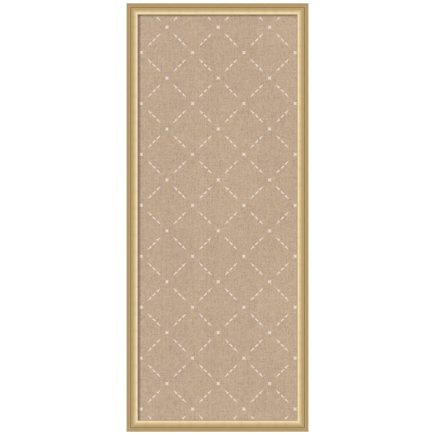 Pinboard Beige Lattice Pattern