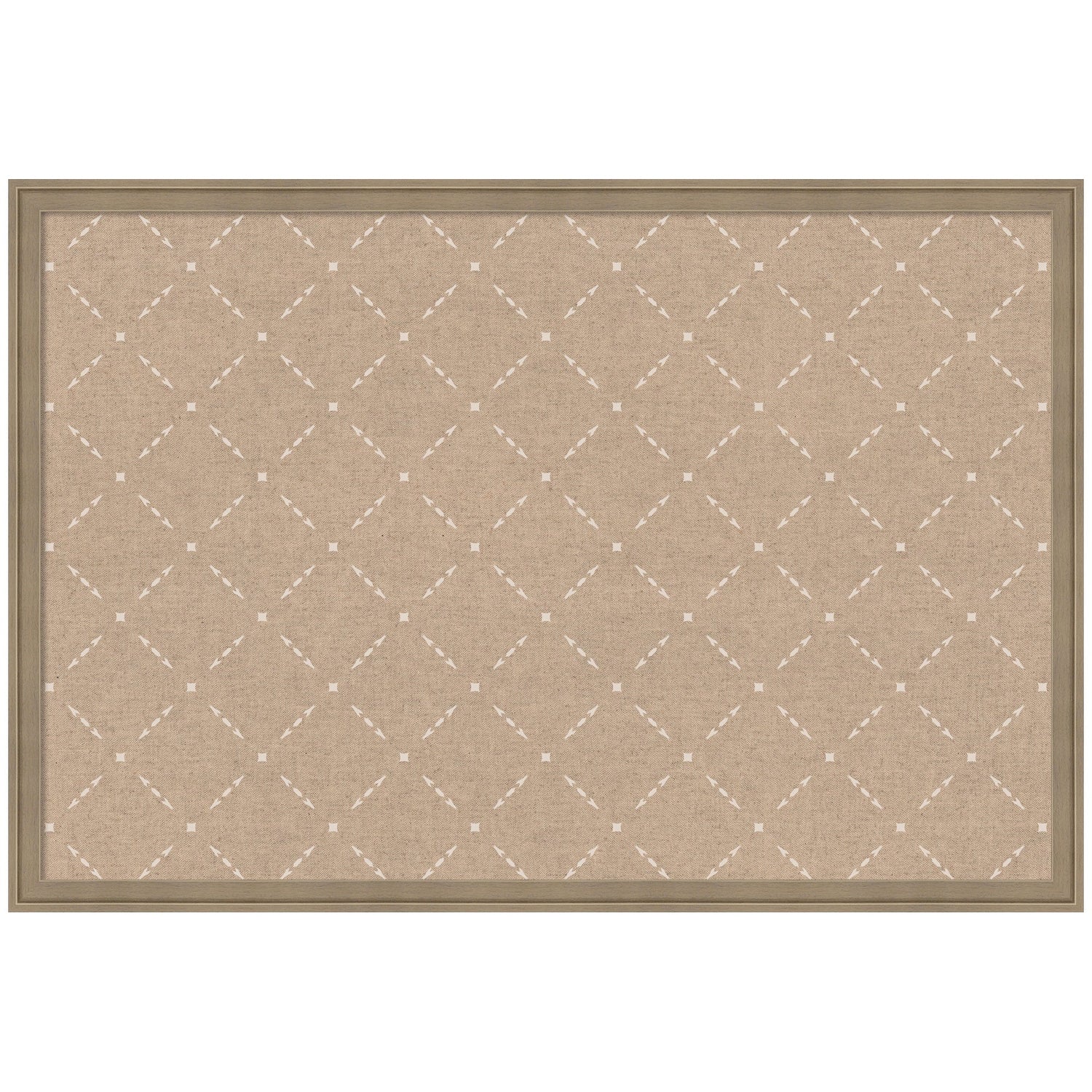 Pinboard Beige Lattice Pattern