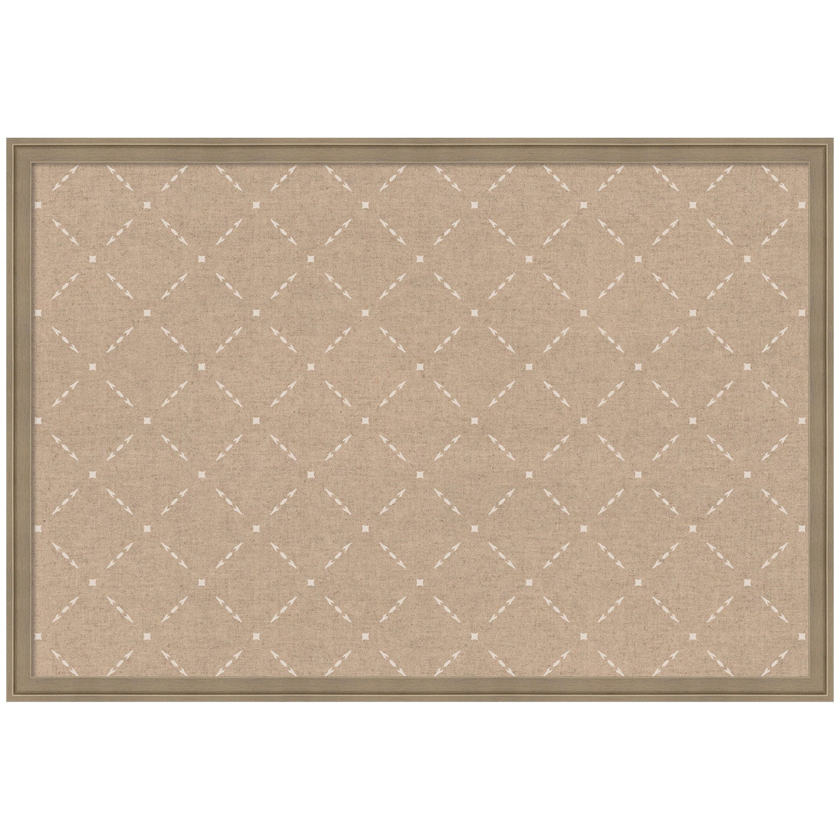 Pinboard Beige Lattice Pattern