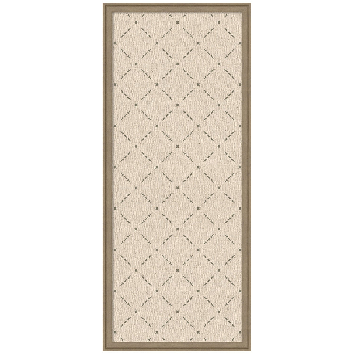 Pinboard Green Lattice Print