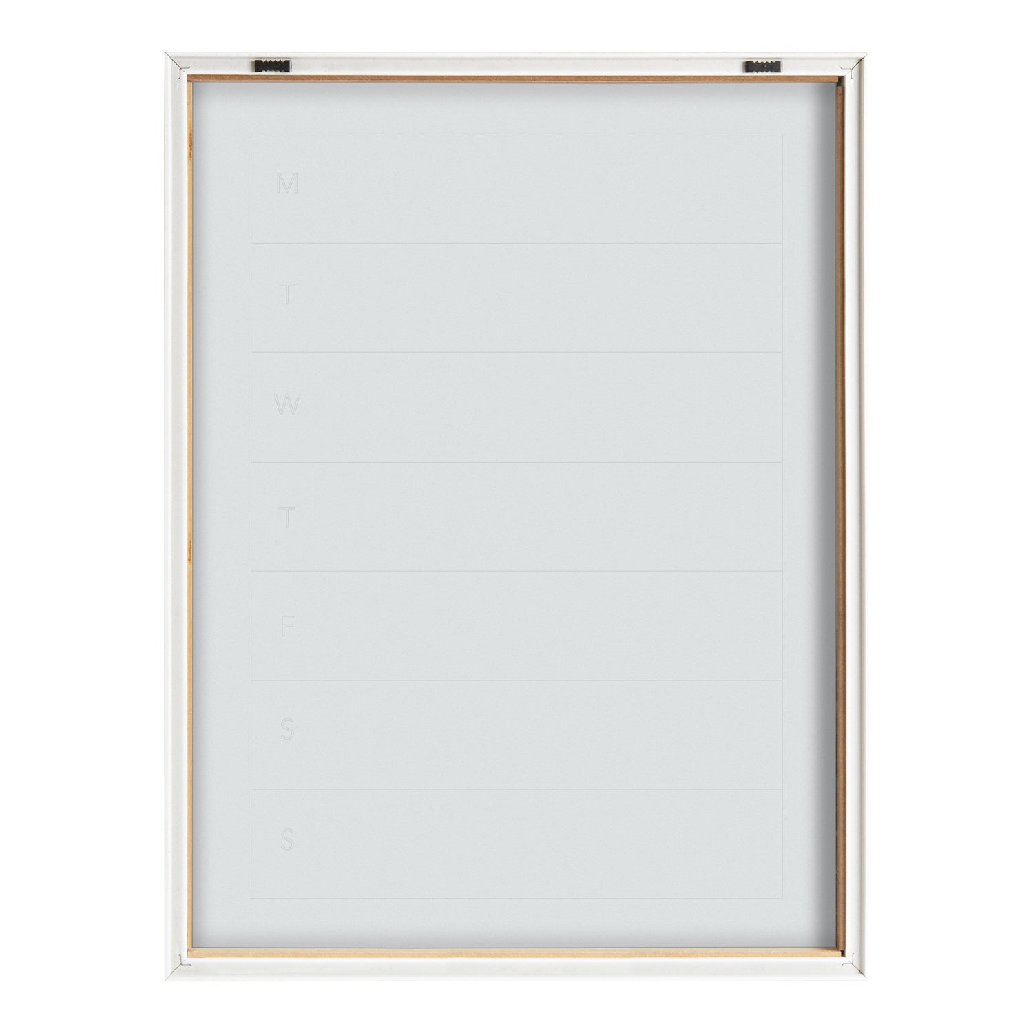 Blake Weekly Menu Framed Printed Glass by The Creative Bunch Studio