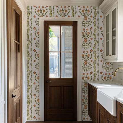 Beacon Meadow (Cream) Wallpaper