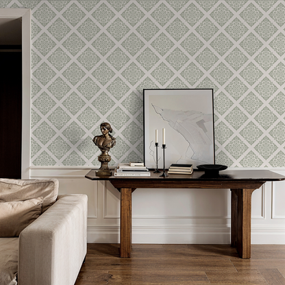 Thrifted Meadow (Sage) Wallpaper