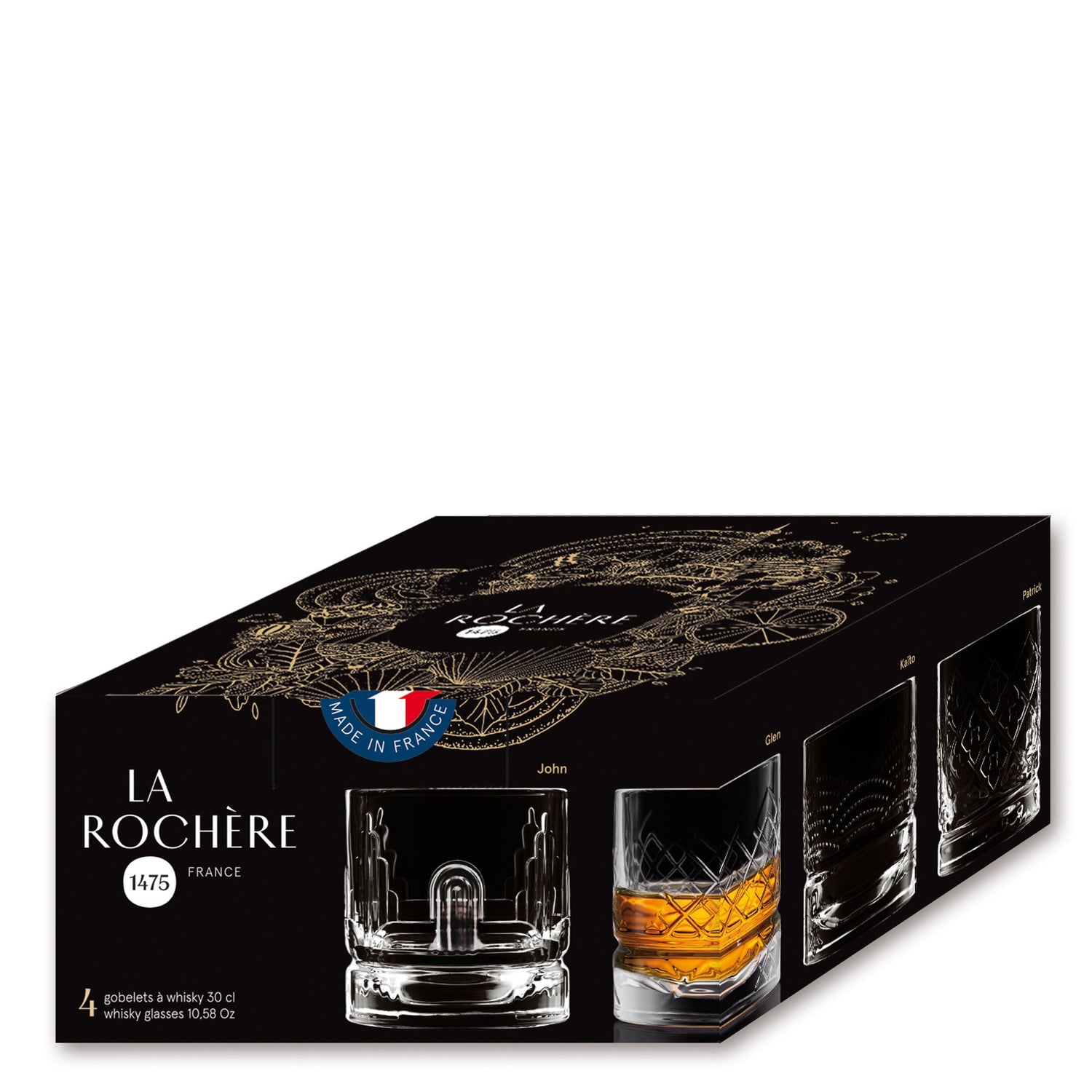 Dandy Assorted Whiskey Glasses – Set of 4