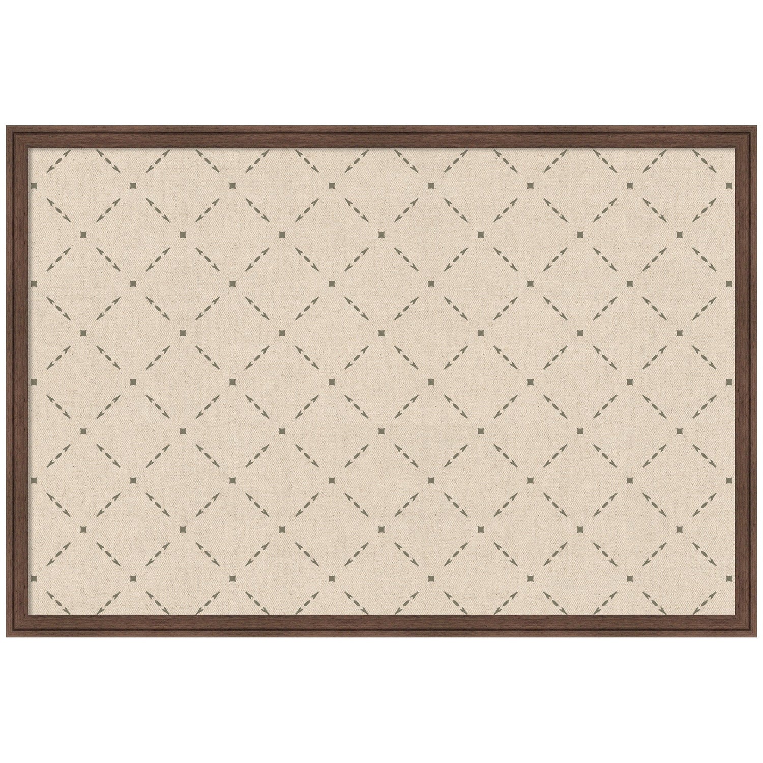 Pinboard Green Lattice Print