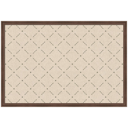 Pinboard Green Lattice Print