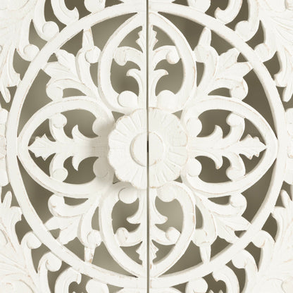 Saanvi Carved Wood Wall Cabinet