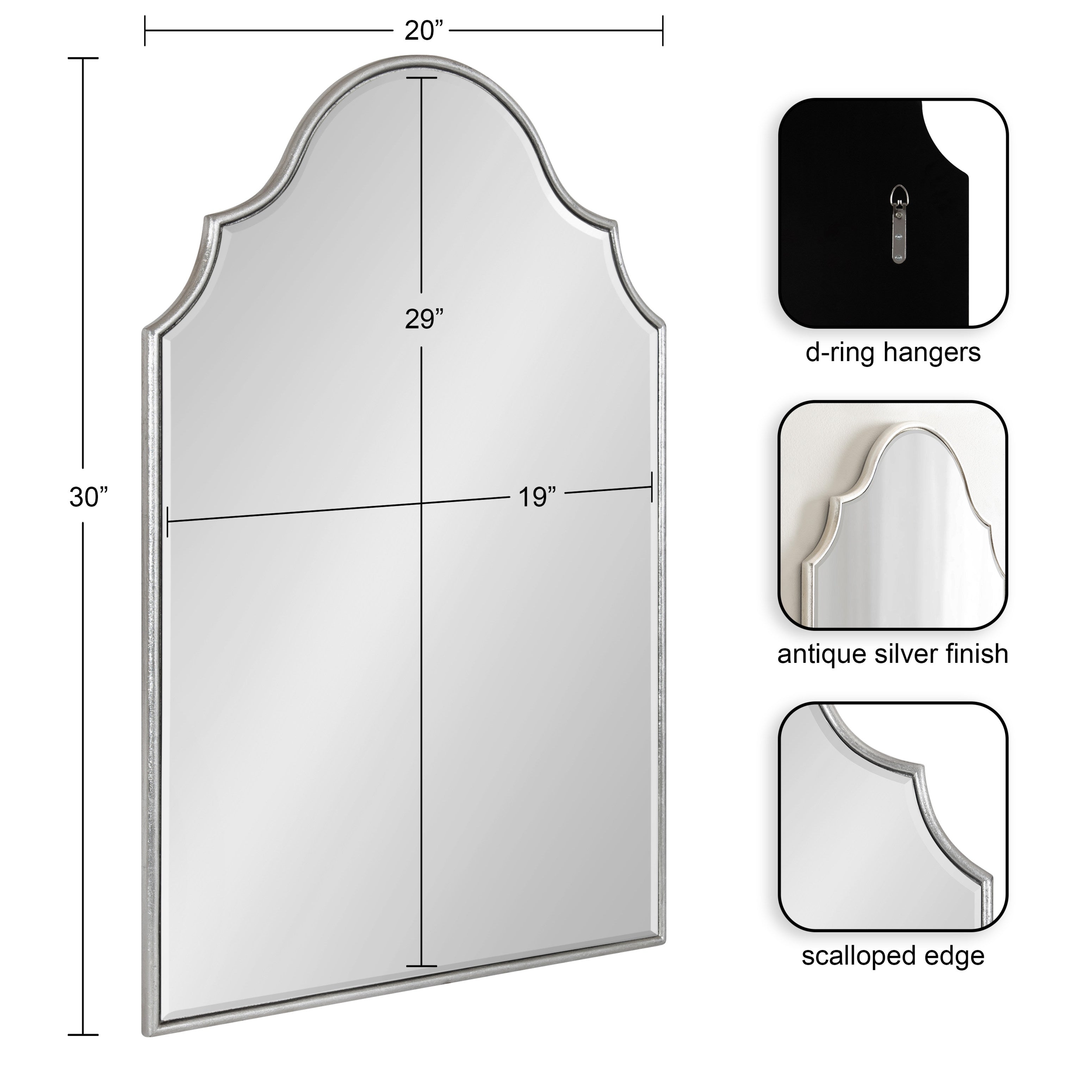 Leanna Framed Arch Wall Mirror