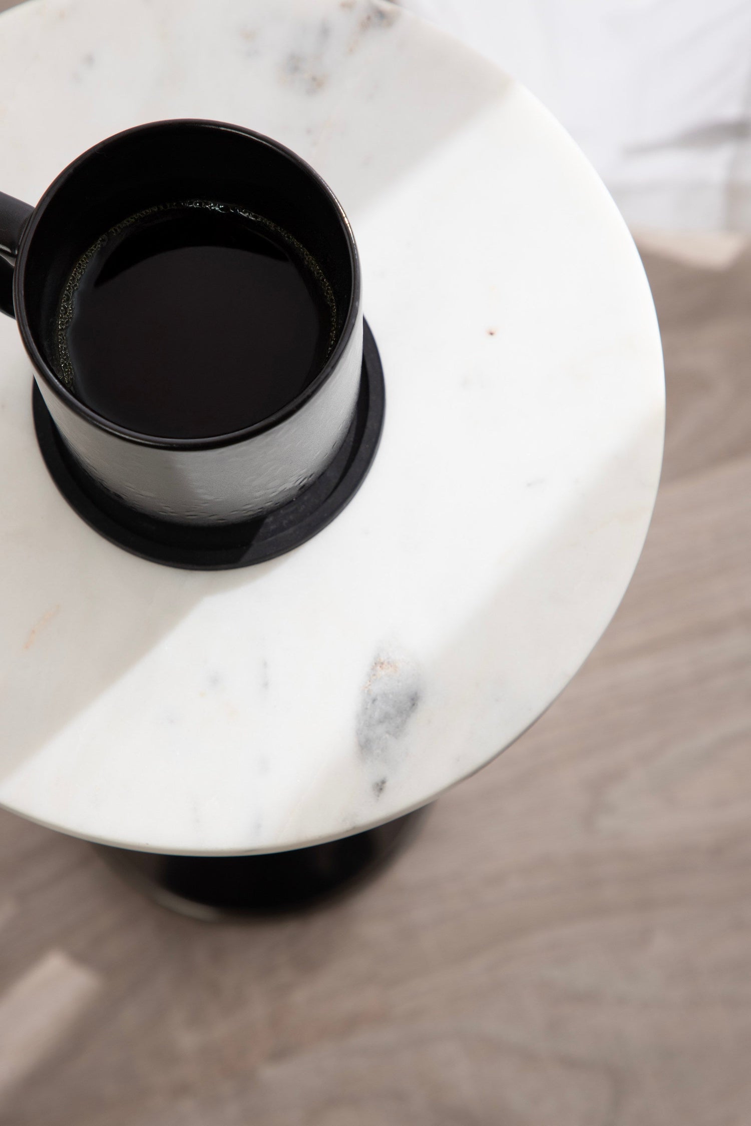 Engles Adjustable Marble Table and Plant Stand