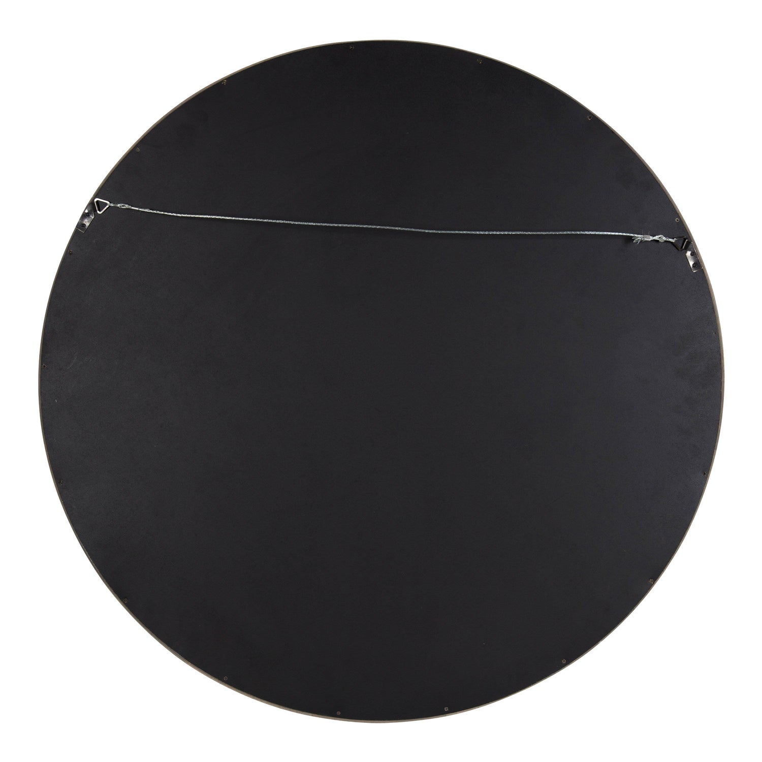Hutton Round Wood Wall Mirror
