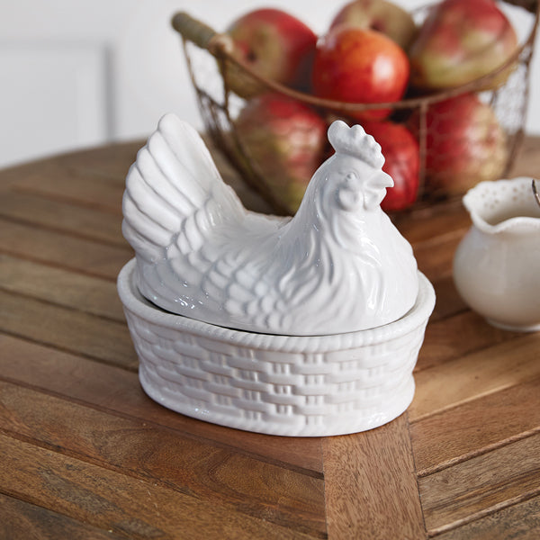 Hen on Nest Dish