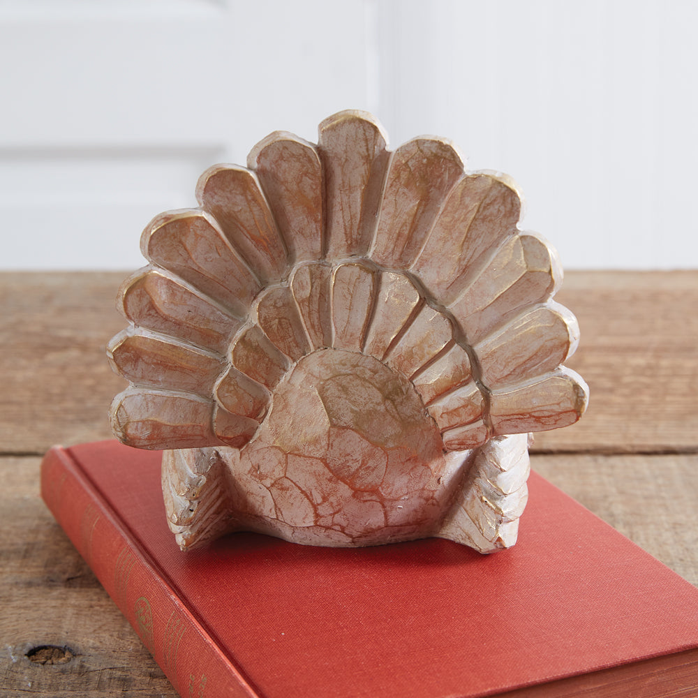 Chiseled Turkey Figurine