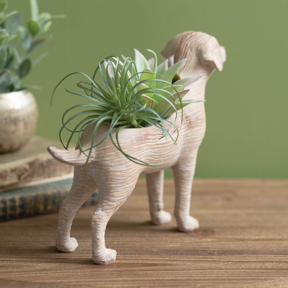 Resin Puppy Planter