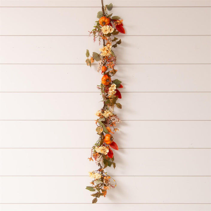 GARLAND - BERRIES, FALL FOLIAGE, PUMPKINS