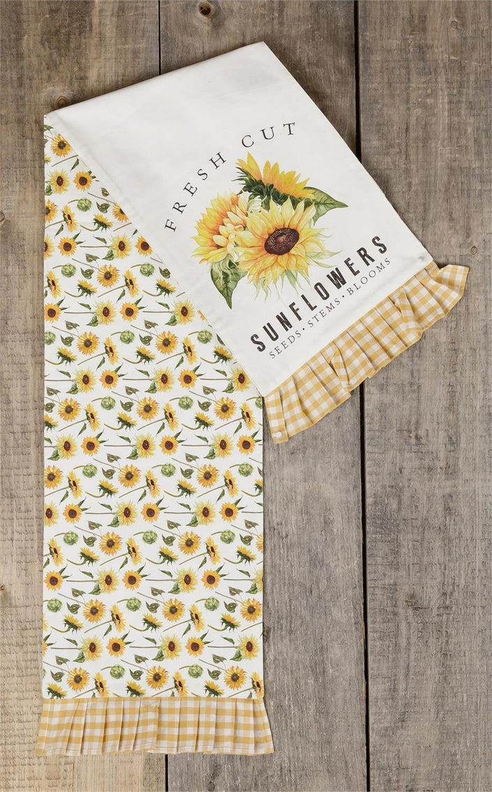 Reversible Table Runner - Fresh Cut Sunflowers