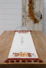 REVERSIBLE TABLE RUNNER - WATERCOLOR PUMPKIN FLORAL