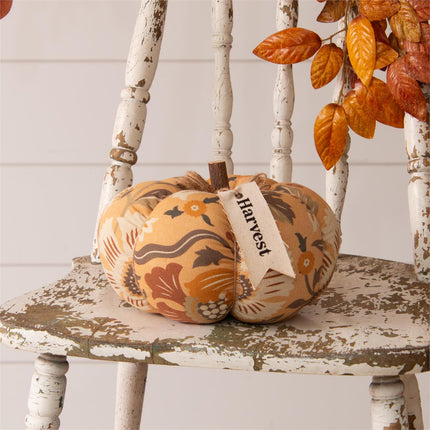 HARVEST PUMPKIN, FLORAL PRINT