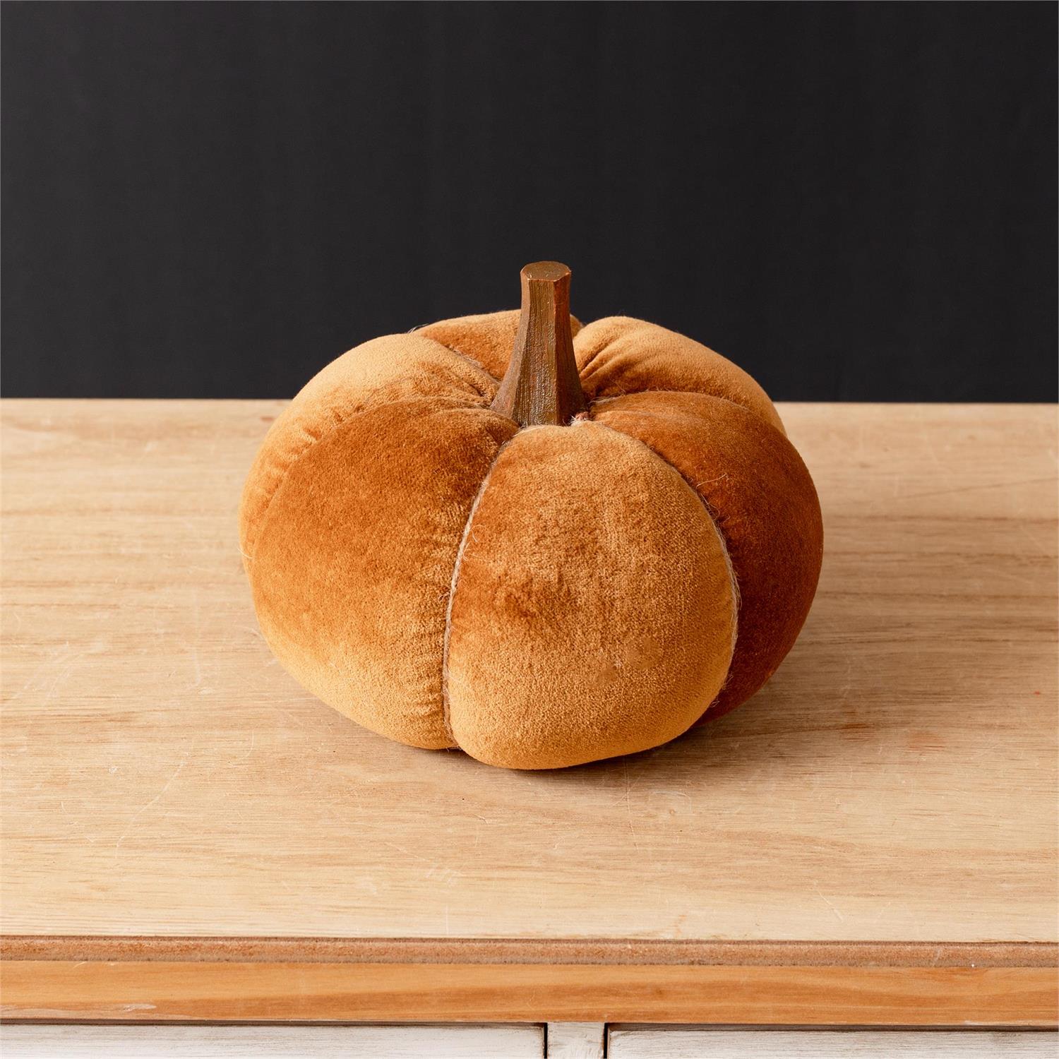 Brown Velvet Pumpkin