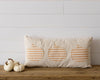 Orange Grain Sack Stripe Pumpkin Patch Pillow