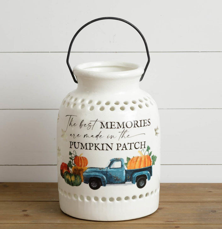 CERAMIC LUMINARY - PUMPKIN PATCH