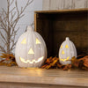 GLAZED CERAMIC JACK O' LANTERNS