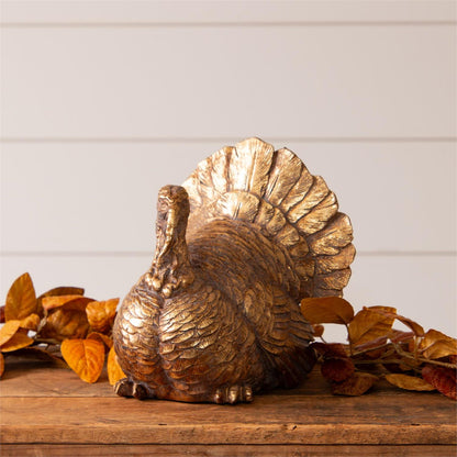 Gold Tone Turkey Figurine